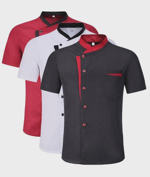 Klassiek Chef Jack met Korte Mouwen - Horeca Uniform voor Heren en Dames