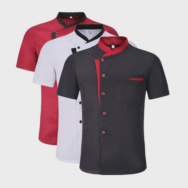 Klassiek Chef Jack met Korte Mouwen - Horeca Uniform voor Heren en Dames