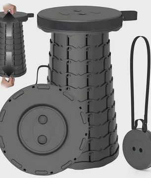 Draagbare Opvouwbare Kruk - Compacte Campingstoel, Lichtgewicht & Sterk voor Buiten, Reizen en Openbaar Vervoer