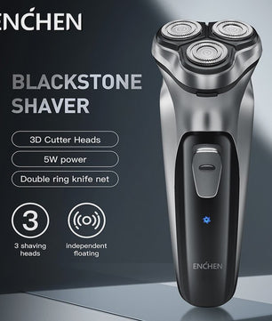 ENCHEN Blackstone Elektrisch Scheerapparaat voor Mannen - 3D Zwevend, Wasbaar, USB-C Oplaadbaar