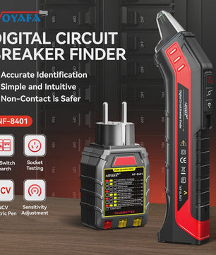 NOYAFA NF-8401 Circuit Breaker Finder & Socket Tester - Elektrisch Diagnostisch Gereedschap