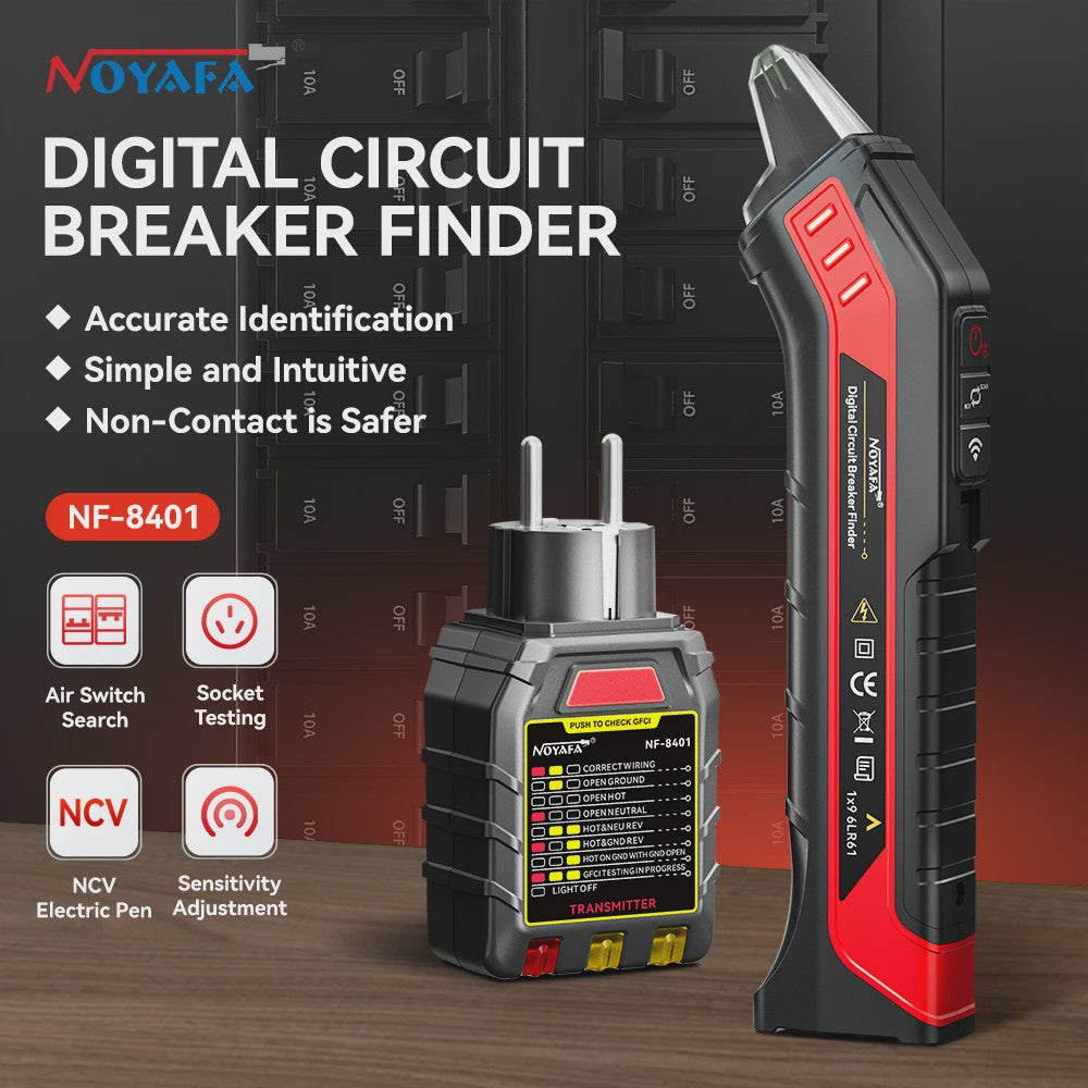 NOYAFA NF-8401 Circuit Breaker Finder & Socket Tester - Elektrisch Diagnostisch Gereedschap