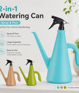 Dubbele Functie Gieter met Sprayfunctie - Ergonomisch Ontwerp