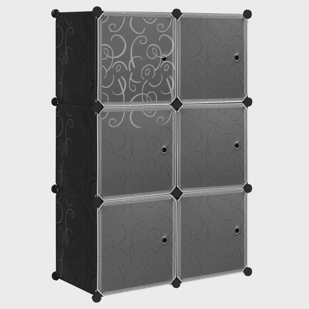 Stapelbare Schoenenkast met 6 Deuren - Modulaire Opbergboxen