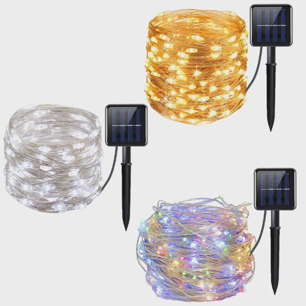 Solar LED Slinger Verlichting - Waterdicht & Sfeervol voor Tuin, Kerst & Feesten