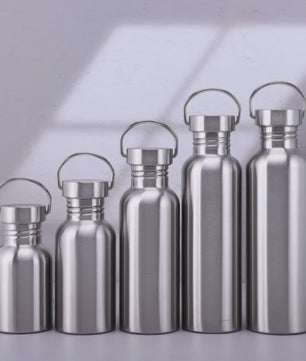 RVS Waterfles 500/750/1000ml - Duurzame Sportfles met Grote Opening