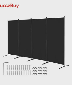 Modulair Kamerscherm 3/4/6 Panelen - Flexibele Afscheiding voor Kantoor, Slaapkamer, Hotel