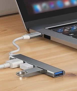 USB-C Hub 4-Poorts Multi-Splitter met OTG Functie voor Laptops en Smartphones