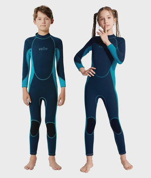 Kinder Neopreen Wetsuit 3MM - Lange Mouwen voor Jongens & Meisjes - Water Sport Kleding