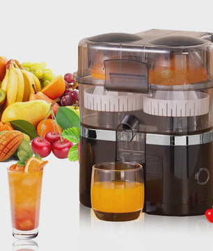 Compacte Dubbele Citruspers & Blender - 200W - Snel Gezond Sap