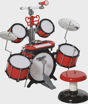 Homcom Children's Jazz Drum Set Electronic Keyboard Microphone +3 Years