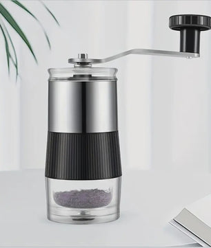 Handmatige Koffiemolen RVS met Keramische Kern - Compact & Visueel