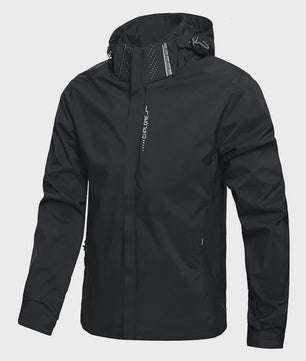 Lichtgewicht Heren Waterdichte Regenjas met Capuchon - Outdoor, Wandeljas, Winddicht