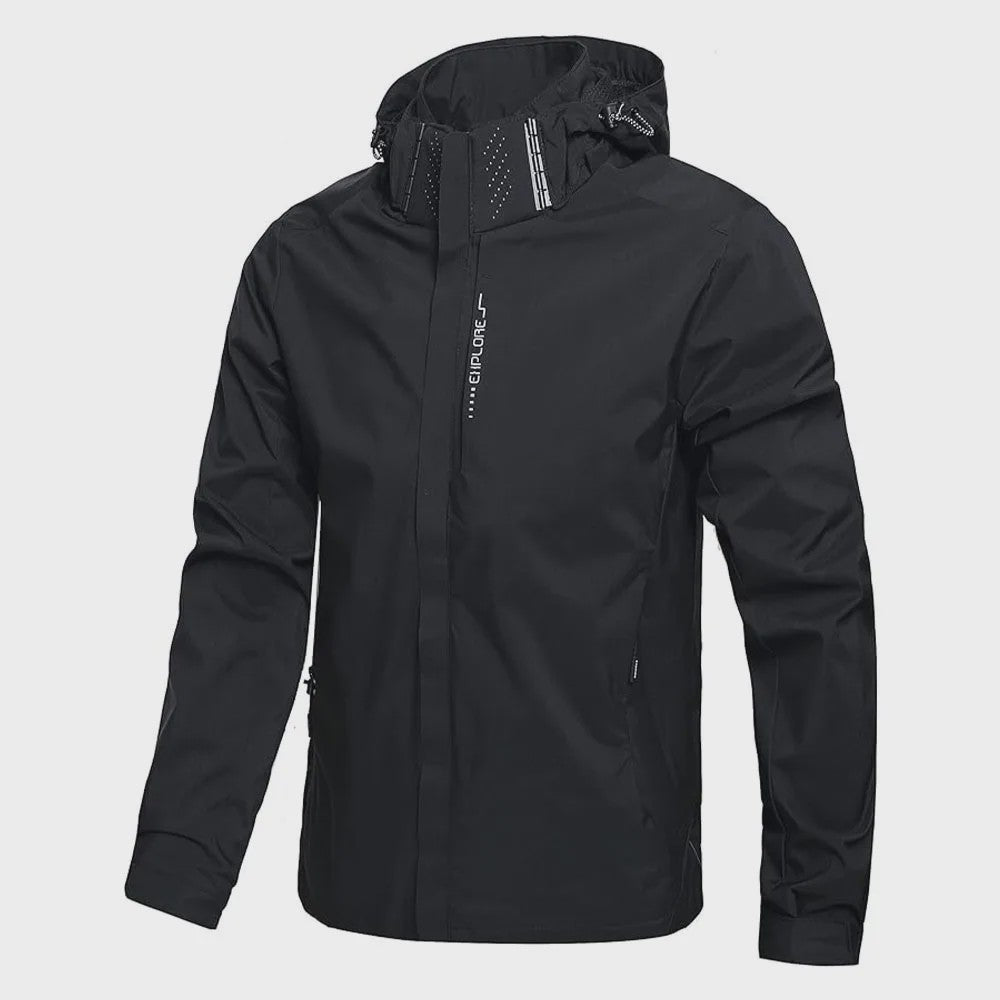 Lichtgewicht Heren Waterdichte Regenjas met Capuchon - Outdoor, Wandeljas, Winddicht