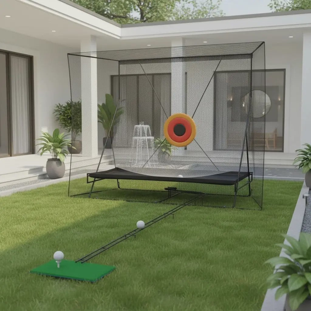 Stevig Golf Oefennet 3.6m x 2.7m met Bal Retour & Draagtas - Indoor/Outdoor Golf Trainingsnet