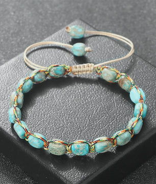 Verstelbare Emperor Stone Kralen Armband - Natuursteen Bangle voor Dames & Heren