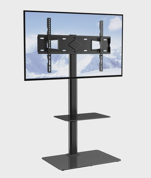 Draaibare TV Standaard Vloer - In Hoogte Verstelbaar voor 32-70 inch TV's