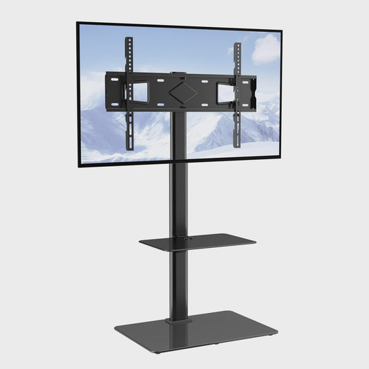 Draaibare TV Standaard Vloer - In Hoogte Verstelbaar voor 32-70 inch TV's