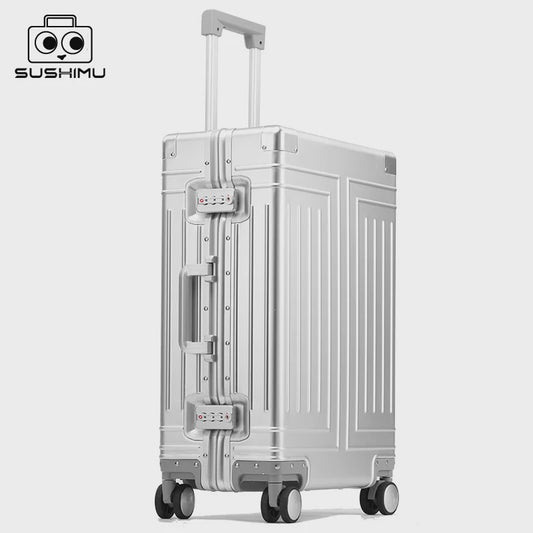Luxe Aluminium-Magnesium Trolley Koffer - 20, 24, 28 inch