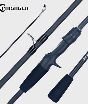 PHISHGER Carbon Reishengel - Spinning & Baitcasting - Ultralicht 5-30g - Snel Actie