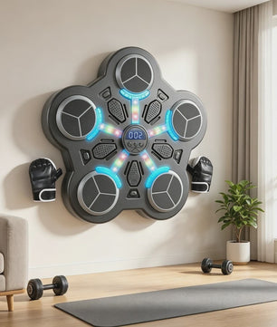 Slimme Muziek Bokszak Trainer - Wandmontage Zonder Boren - Fitness & Krachtraining voor Thuis
