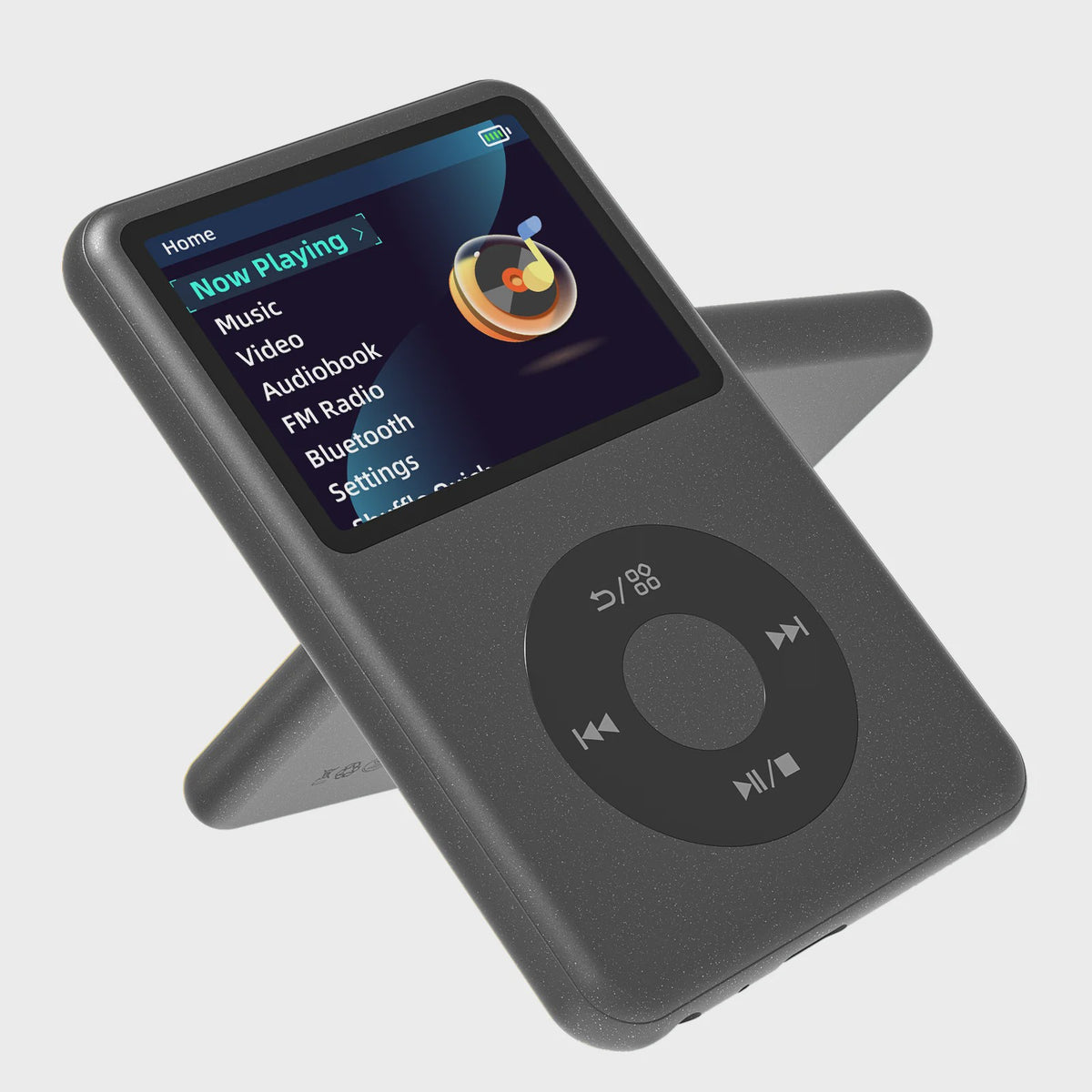 64GB MP3 Speler met Bluetooth, HiFi Audio, Radio & Video - Draagbare Muziekspeler