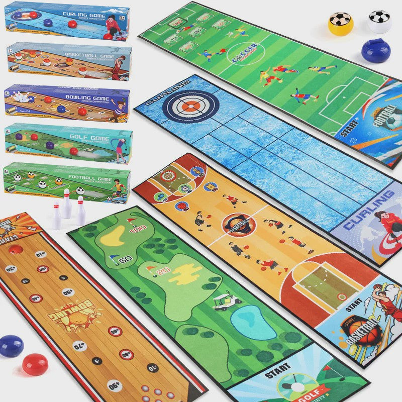 Interactieve Spelmat: Bowling, Curling & Voetbal - Plezier voor het Hele Gezin!