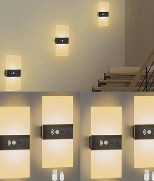 LED Wandlamp met Bewegingssensor en Oplaadbare Batterij - Sfeervolle Nachtverlichting