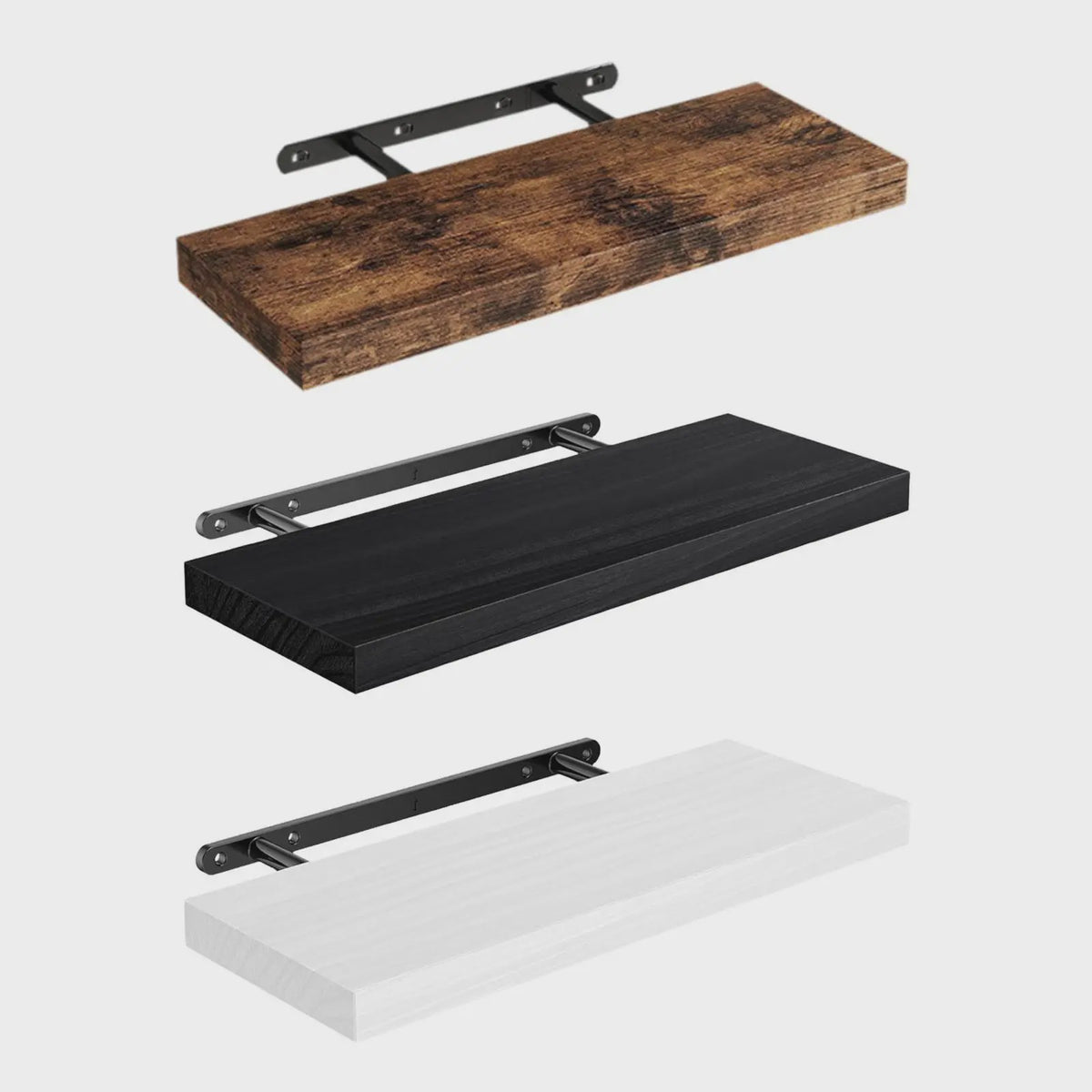 Drijvende Wandplank - Stevig & Decoratief met Onzichtbare Beugel voor Woonkamer, Keuken, Badkamer