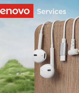 Lenovo 9D Stereo Bedrade Oordopjes met Microfoon - Hifi Geluid & Ruisonderdrukking