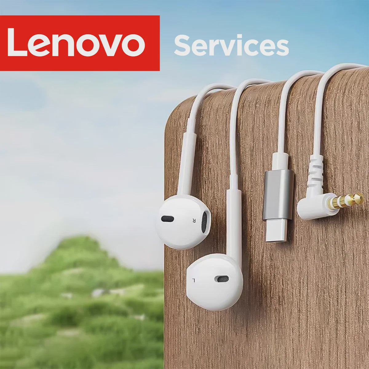 Lenovo 9D Stereo Bedrade Oordopjes met Microfoon - Hifi Geluid & Ruisonderdrukking