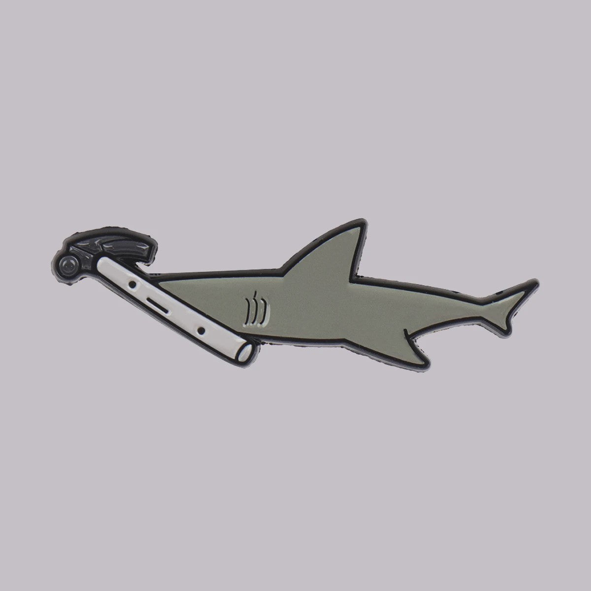 Grappige Haai Emaille Pin Broche - Unieke Accessoire voor Rugzakken, Tassen & Kleding