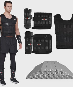 Verstelbaar Trainingsvest met Gewichten (20kg) voor Fitness, Hardlopen & Krachttraining