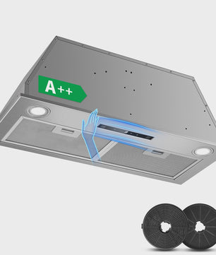 KICHPOWER 72cm Inbouw Afzuigkap met Gebarenbediening & Booster Functie
