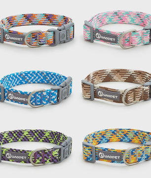Verstelbare Hondenhalsband - Reflecterend Nylon, Ademend & Duurzaam voor Middelgrote tot Grote Honden
