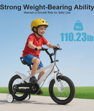 14 Inch Kinderfiets met Zijwielen - Leerfiets voor Jongens en Meisjes