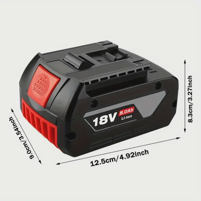 Bosch 18V 8.0Ah Li-Ion Accu Vervangend voor BAT609/BAT609G - Krachtige Gereedschapsbatterij