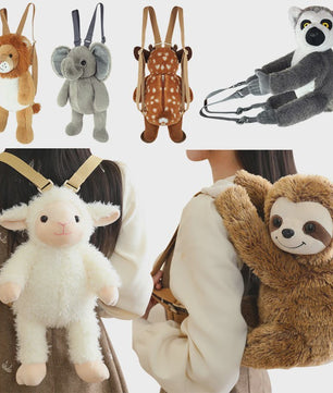 Pluche Dieren Rugzak - 40cm Schattige Knuffel Schoudertas voor Kinderen