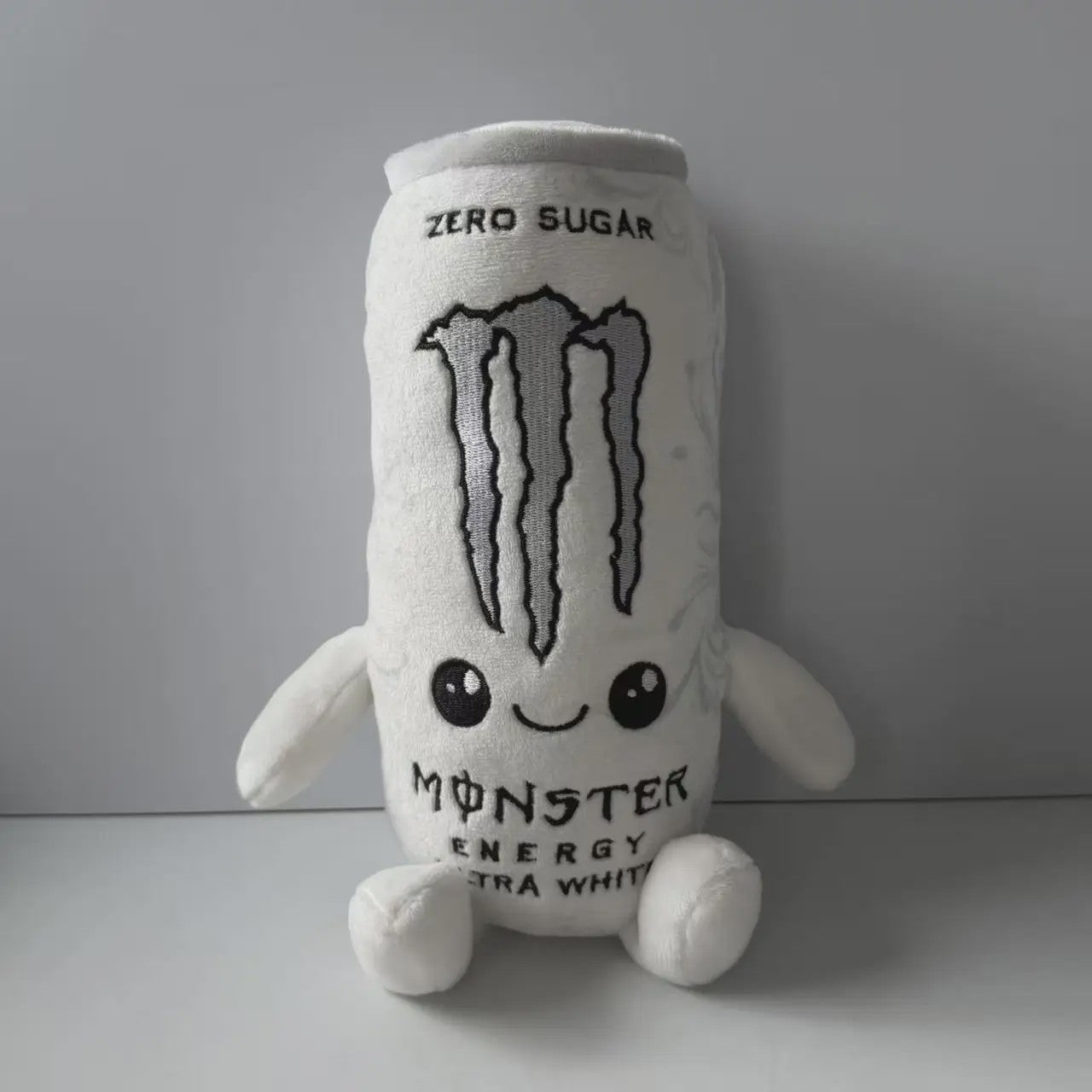 Pluche Energie Blikje 'Zero Sugar Ultra White' - Zacht Speelgoed & Decoratie