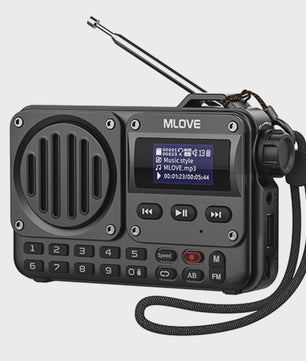 MLOVE BV800 Draagbare Bluetooth Speaker met FM Radio, LCD Scherm, AUX, USB & TF Kaart