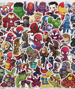 Marvel Avengers Superheld Stickers - Waterdicht & Decoratief (10-200 Stuks)
