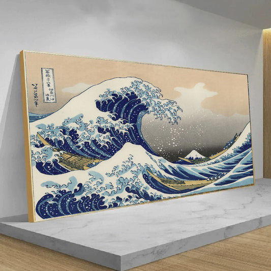 De Grote Golf van Kanagawa Ukiyo-e Canvas Schilderij - Japanse Kunst Poster