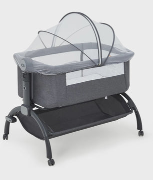 3-in-1 Baby Wieg & Co-Sleeper met Klamboe - Verstelbaar & Draagbaar