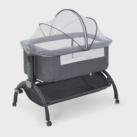 3-in-1 Baby Wieg & Co-Sleeper met Klamboe - Verstelbaar & Draagbaar