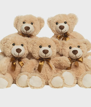 Set van 5 Pluche Teddyberen - 35cm - Knuffel Cadeau voor Kinderen & Vriendinnen