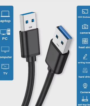 USB 3.0 Male-Male Kabel - 5Gbps Snelheid & Universele Compatibiliteit