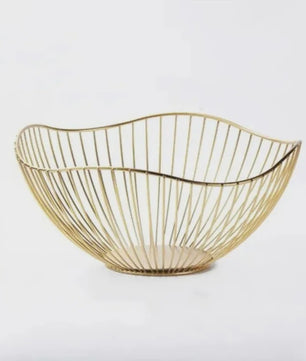 Stijlvolle Metalen Fruitmand - Nordic Design Opbergmand voor Snacks, Brood of Cosmetica