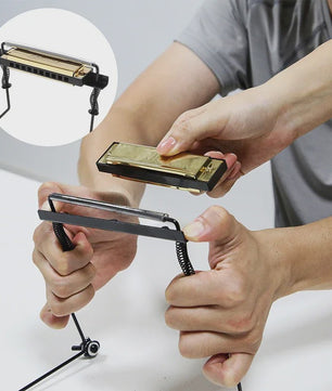 Verstelbare Harmonica Nekhouder - Universele Mondorgel Stand voor 10 Gaten