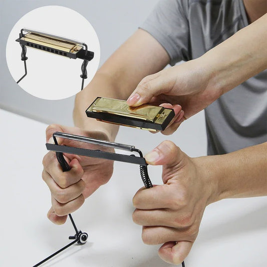 Verstelbare Harmonica Nekhouder - Universele Mondorgel Stand voor 10 Gaten