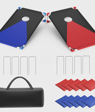 Draagbare Cornhole Toss Set - Outdoor Spel met 8 Bean Bags & Draagtas (3 x 2 Ft)